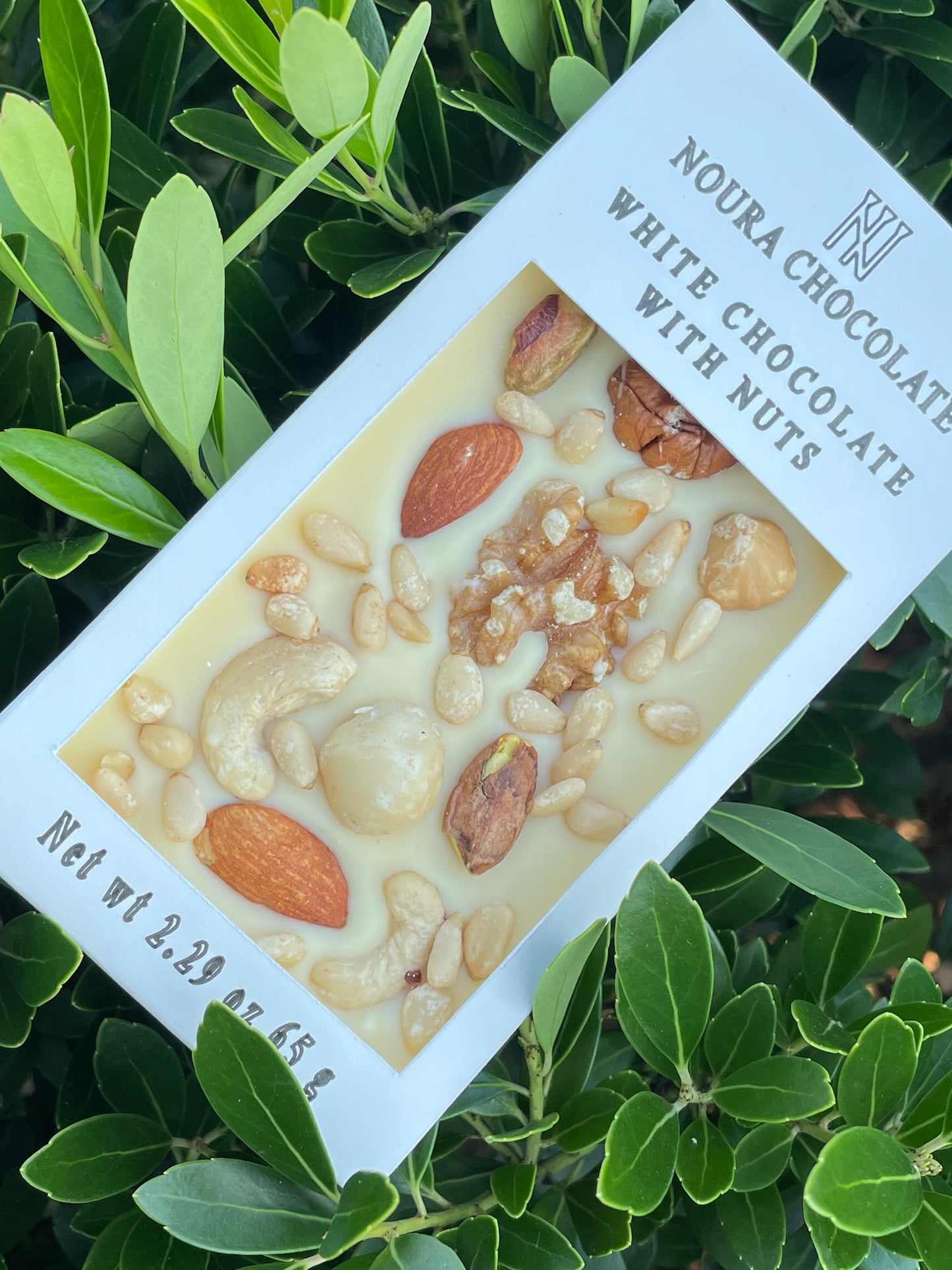 White Chocolate Bar with Nuts