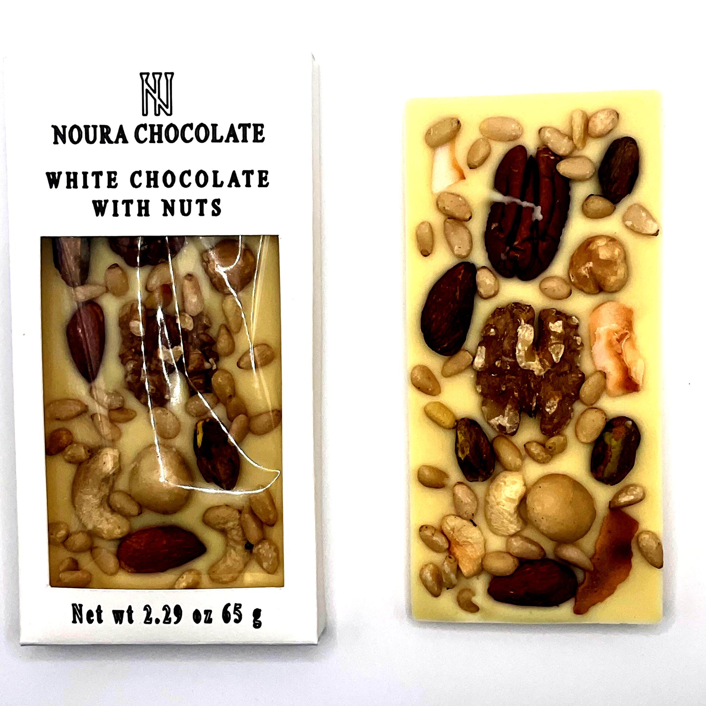 White Chocolate Bar with Nuts