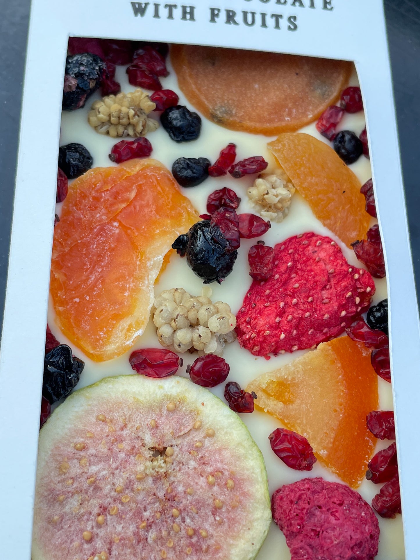 White Chocolate Bar with Fruit