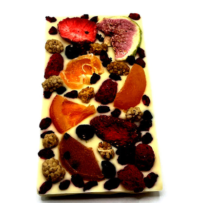 White Chocolate Bar with Fruit