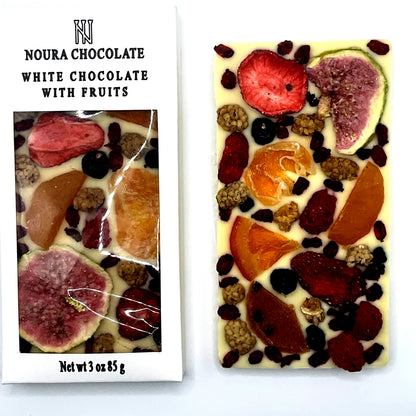 White Chocolate Bar with Fruit